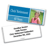 Retirement Personalized Chocolate Bar Wrappers Photo Colorblock