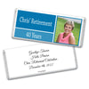 Retirement Personalized Chocolate Bar Wrappers Photo Colorblock