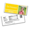 Retirement Personalized Chocolate Bar Wrappers Photo Colorblock