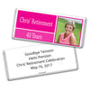 Retirement Personalized Hershey's Milk Chocolate Bar Photo Colorblock