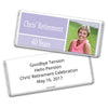 Retirement Personalized Hershey's Milk Chocolate Bar Photo Colorblock