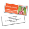 Retirement Personalized Hershey's Milk Chocolate Bar Photo Colorblock