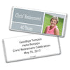 Retirement Personalized Hershey's Milk Chocolate Bar Photo Colorblock