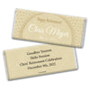 Retirement Personalized Chocolate Bar Wrappers Dotted Sunburst