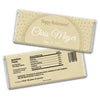 Retirement Personalized Chocolate Bar Wrappers Dotted Sunburst