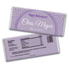 Retirement Personalized Chocolate Bar Wrappers Dotted Sunburst