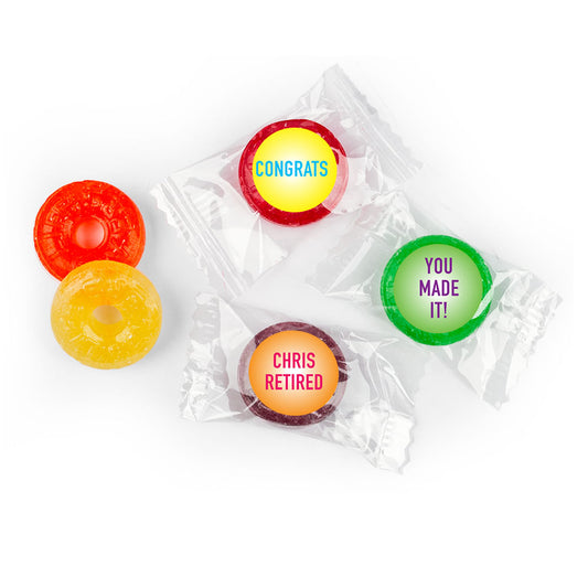 Retirement Favors - 4 U Stickers - LifeSavers 5 Flavor Hard Candy (300 Pack)