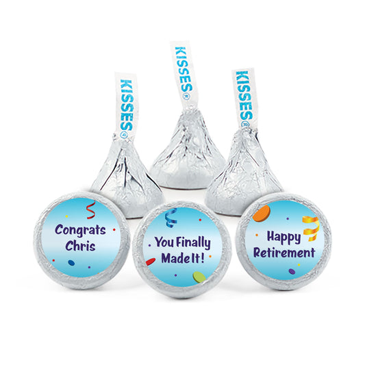 Personalized Retirement All Fun Hershey's Kisses