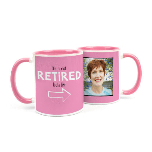 Personalized Retirement Photo 11oz Mug