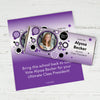 School Election Campaign Personalized Chocolate Bar Wrappers Photo Dots