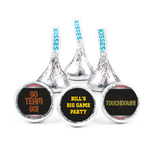 Personalized Football Party Themed Go Team Hershey's Kisses Candy