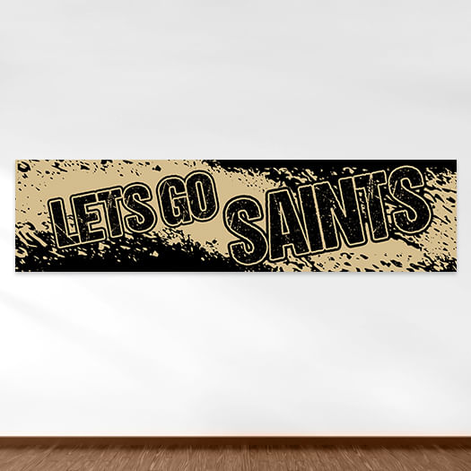 Let's Go Saints Football Party 5 Ft. Banner