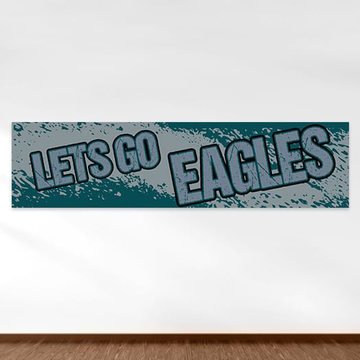 Let's Go Eagles Football Party 5 Ft. Banner