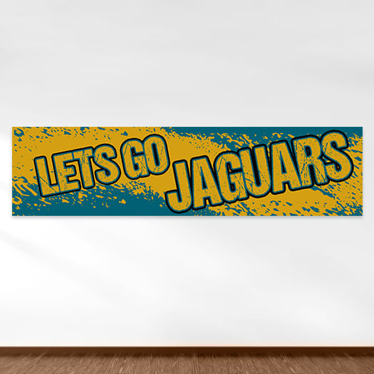 Let's Go Jaguars Football Party 5 Ft. Banner