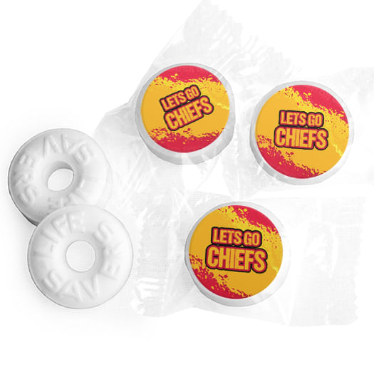 Let's Go Chiefs Football Party Life Savers Mints