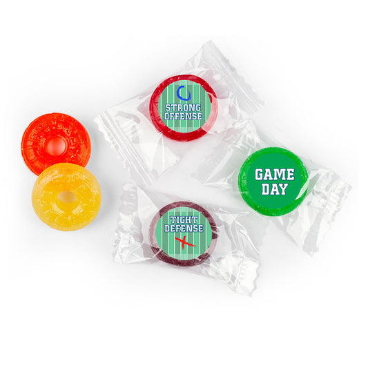 Personalized Football Party Themed Football Field LifeSavers 5 Flavor Hard Candy (300 Pack)