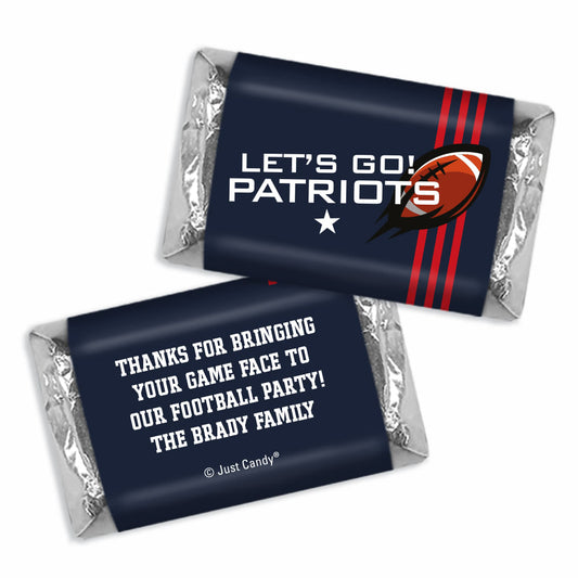 Personalized Patriots Football Party Deluxe Candy Buffet