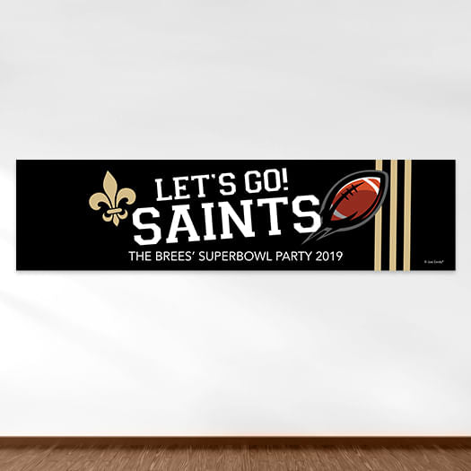 Saints Football Party 5 Ft. Banner