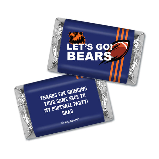 Personalized Hershey's Miniatures Bears Football Party