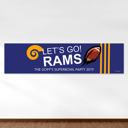 Rams Football Party 5 Ft. Banner