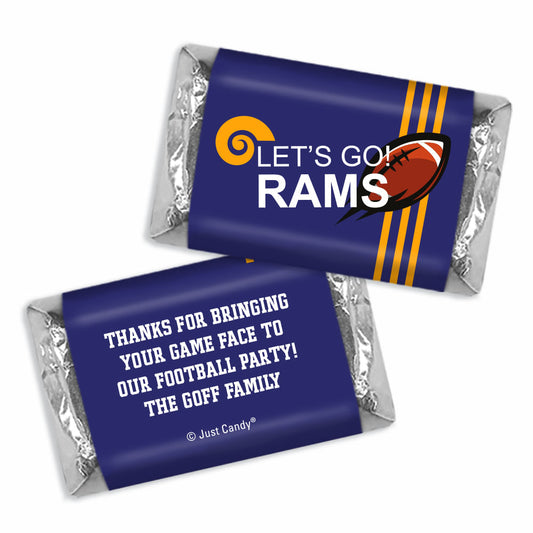 Personalized Rams Football Party Deluxe Candy Buffet