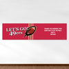 Personalized 49ers Football Party 5 Ft. Banner