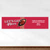 Personalized 49ers Football Party 5 Ft. Banner