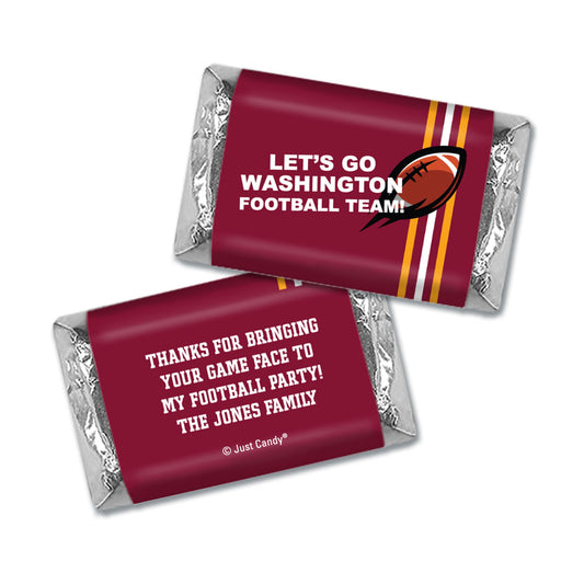 Personalized Hershey's Miniatures Wrappers Washington Football Party