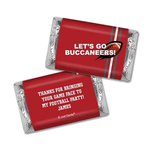 Personalized Hershey's Miniatures Wrappers Buccaneers Football Party