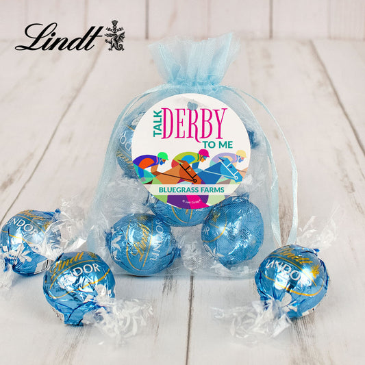 Personalized Talk Derby To Me Lindt Truffle Organza Bag