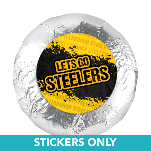 Let's Go Steelers 1.25" Stickers (48 Stickers)