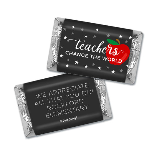 Personalized Teacher Appreciation Hershey's Miniatures Wrappers Stars of a Scholar