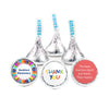 Personalized Teacher Appreciation Colorful Crayons Hershey's Kisses