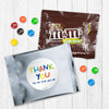 Personalized Teacher Appreciation Colorful Thank You Milk Chocolate M&Ms