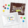 Personalized Teacher Appreciation Colorful Thank You Milk Chocolate M&Ms