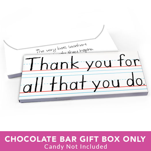 Deluxe Personalized Teacher Appreciation You Rule Candy Bar Favor Box