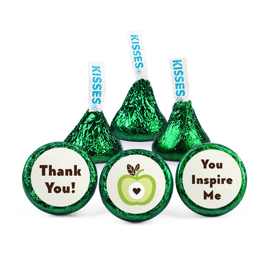 Personalized Teacher Appreciation One Cool Apple Hershey's Kisses