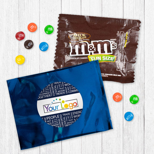 Personalized Team Work Word Cloud Logo Milk Chocolate M&Ms