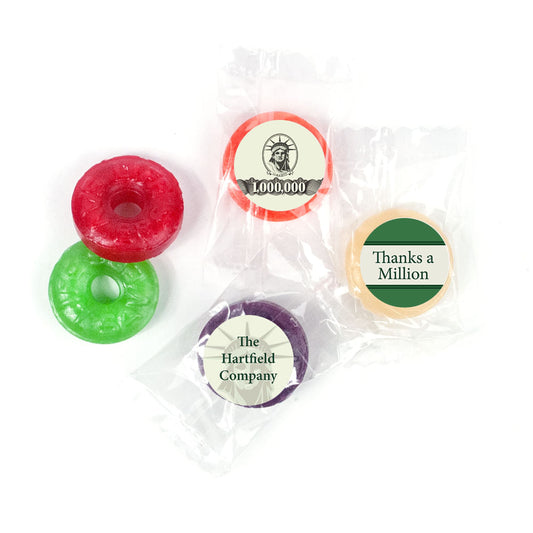 Business Thank You Personalized Life Savers 5 Flavor Hard Candy Thanks a Million