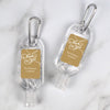 Personalized Hand Sanitizer with Carabiner Thank You Swirls 1 fl. oz bottle