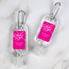 Personalized Hand Sanitizer with Carabiner Thank You Swirls 1 fl. oz bottle