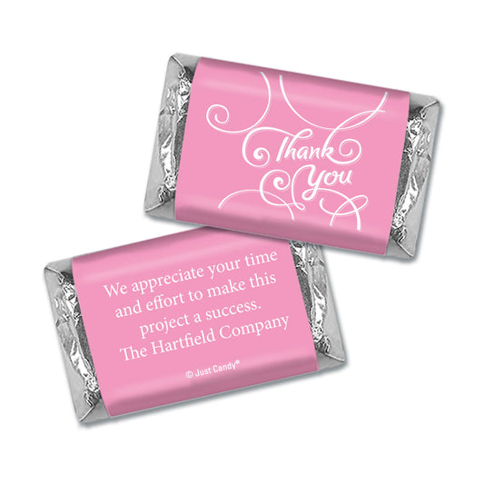 Personalized Thank You Scroll Hershey's Miniature Wrappers Only