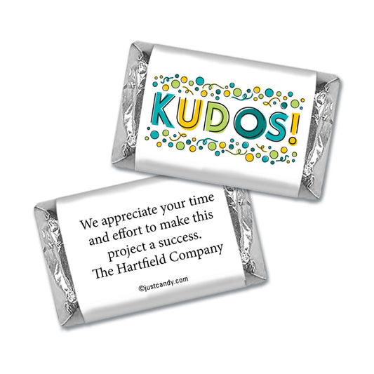 Personalized Employee Appreciation Kudos! Hershey's Miniature Wrappers Only