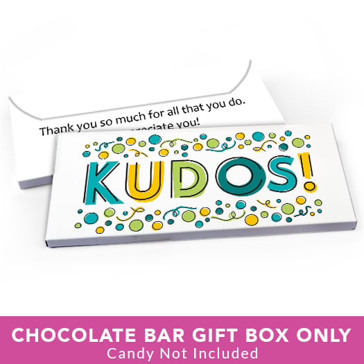 Deluxe Personalized Business Thank You Kudos Candy Bar Favor Box