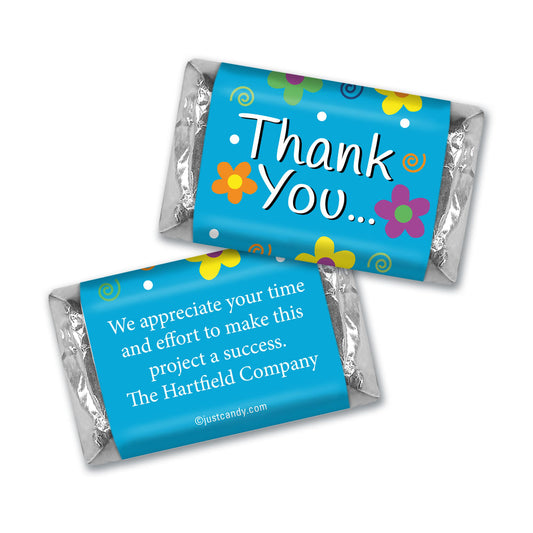 Thank You Personalized Hershey's Miniatures Daisies