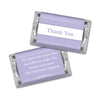 Personalized Thank You Classic Crisscross Hershey's Miniature Wrappers Only