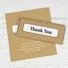 Thank You Personalized Chocolate Bar Wrappers Classic Crisscross