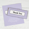 Thank You Personalized Chocolate Bar Wrappers Classic Crisscross