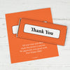 Thank You Personalized Chocolate Bar Wrappers Classic Crisscross