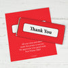 Thank You Personalized Chocolate Bar Wrappers Classic Crisscross